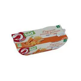 Bol de légumes avec poulet fermier dès 8 mois (2x200g)