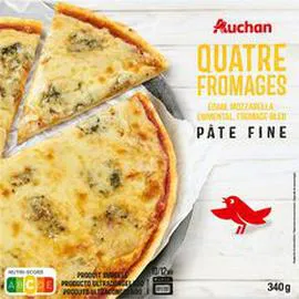 Pizza pâte fine 4 fromages (340g)
