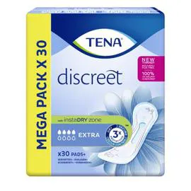 Serviettes hygiéniques Discreet extra (x30)