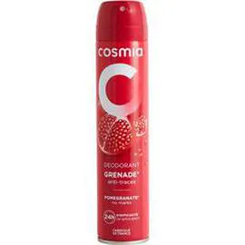 AUCHAN, COSMIA Déodorant spray 24h à la grenade anti-traces 200ml