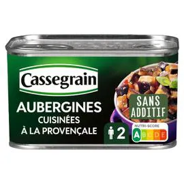 CASSEGRAIN Aubergines cuisinées à la provençale 375g