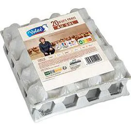 VOLAÉ Oeufs frais de poules élevées au sol x20
