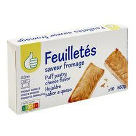AUCHAN, POUCE Feuilletés au fromage 650g