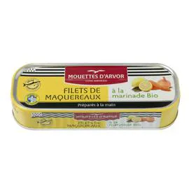 Filets de maquereaux marinade Bio (176g)