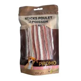 Récompense pour chien Sticks poulet poisson (100g)