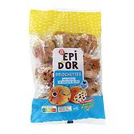 Briochettes pépites Chocolat au lait (500g)