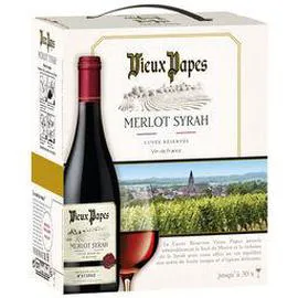 Vin de pays Merlot Syrah 'Cuvée Réservée', vin rouge (3l)