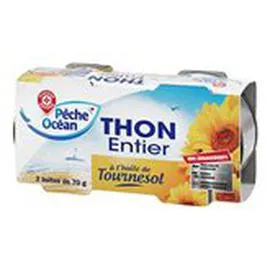 Thon entier Pèche Océan (2x70g)
