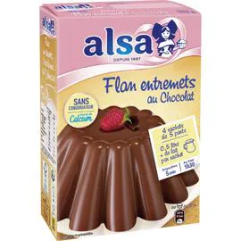ALSA Préparation flan entremets au chocolat 232g