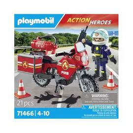 Jeu de construction Pompier Et Moto (l'unité)