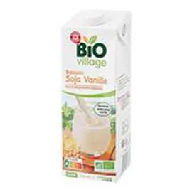 MARQUE REPÈRE, BIO VILLAGE Boisson soja Vanille 1l