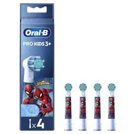 Pro kids 3+ brossettes spiderman x4 unités (l'unité)
