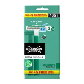 WILKINSON Extra Essential 2 Sensitive Rasoirs x15