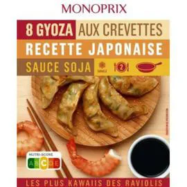 MONOPRIX Gyoza aux crevettes recette Japonaise x8 220g
