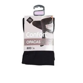 Collant femme noir opaque T3/4 Confort (l'unité)