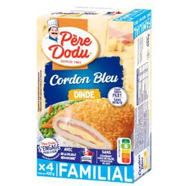 DOUCE FRANCE, PÈRE DODU Escalope Cordon Bleu Dinde 400g