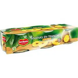 Ananas en tranches au jus sans sucres ajoutés (660g)