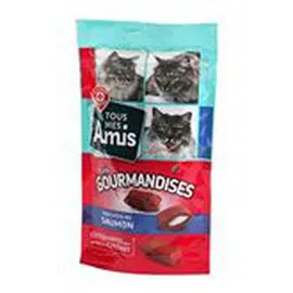 MARQUE REPÈRE, LYCAT Snacks chats Saumon mini 60g