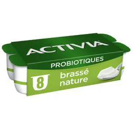 DANONE, ACTIVIA Yaourt brassé nature bifidus 8x125g
