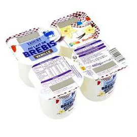 Yaourt à la vanille au lait de brebis (4x115g)