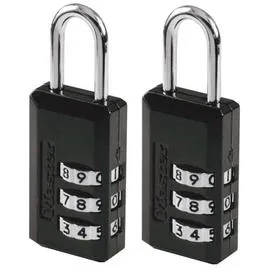 MASTER LOCK Lot De 2 Cadenas 20 Mm À Combinaison l'unité