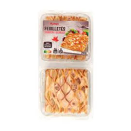 AUCHAN GOURMET Feuilleté au jambon et à l'emmental 280g