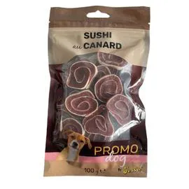 Récompense pour chien sushi au canard (100g)