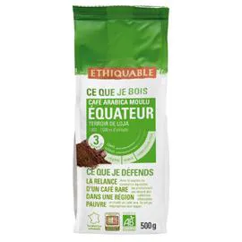 Café moulu pur arabica Equateur Bio (500g)