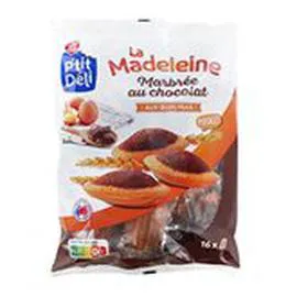 MARQUE REPÈRE, P'TIT DÉLI Madeleines marbrées Chocolat 400g