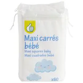 Maxi carrés coton bébé (x60)