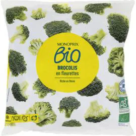 MONOPRIX BIO Brocolis en fleurettes bio, surgelés 600g