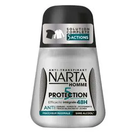 H NARTA HOMME Déodorant Homme Protection 5 Actions Intégrale 48H 50ml
