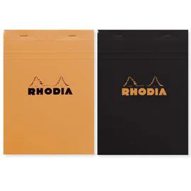 RHODIA Bloc Notes, Petits Carreaux, 14,8X21Cm, 80 Pages l'unité