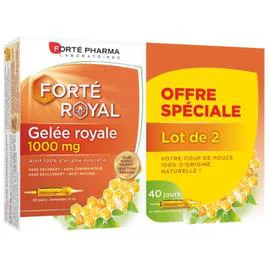 FORTÉ PHARMA Gelée royale actif 100% d'origine naturelle 20x10ml