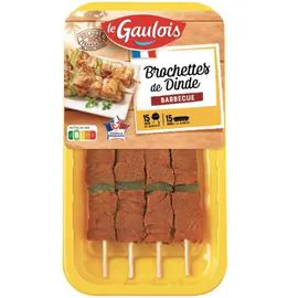 Brochette de dinde barbecue (380g)