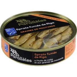 PARALLÈLES Sprats fûmé MSC - Huile moutarde 112g