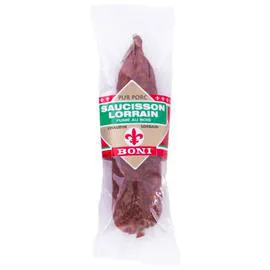 Saucisson fumé au bois/pur porc (250g)