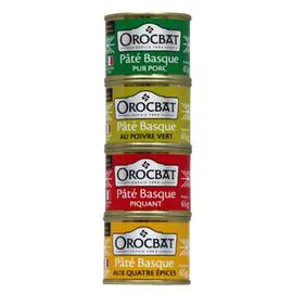 Pâtés basques assortiment (4x65g)