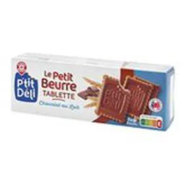MARQUE REPÈRE, P'TIT DÉLI Biscuit Petit beurre Tablette chocolat lait 150g