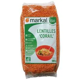 MARKAL Lentilles Corail 500g