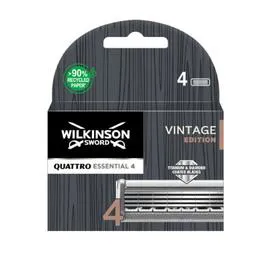 WILKINSON SWORD, QUATTRO Lames De Rasoir Vintage Edition Essential 4 x4