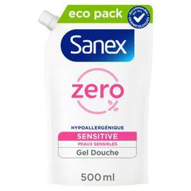 SANEX Gel Douche Zéro Peaux Sensibles 500ml