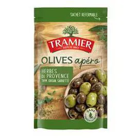 Olives apéro aux herbes de Provence (150g)