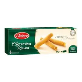 DELACRE Biscuits cigarettes russes 230g