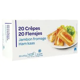 Crêpes jambon fromage (20x50g)