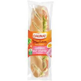 DAUNAT Baguette Le Moelleux Jambon Oeuf 230g