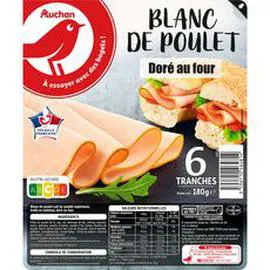 Blanc de poulet doré au four (180g)