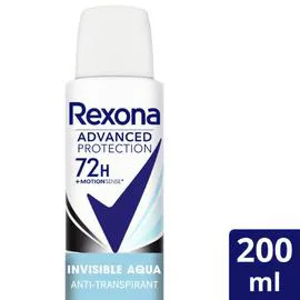 REXONA Déodorant Anti-Transpirant Invisible Aqua 200ml