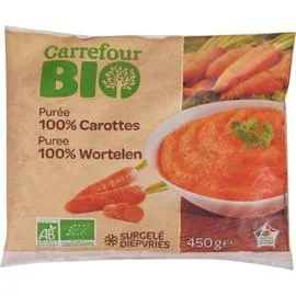 CARREFOUR BIO Purée bio 100% carottes 450g