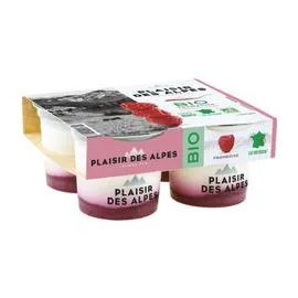 Yaourt framboise Bio (4x125g)